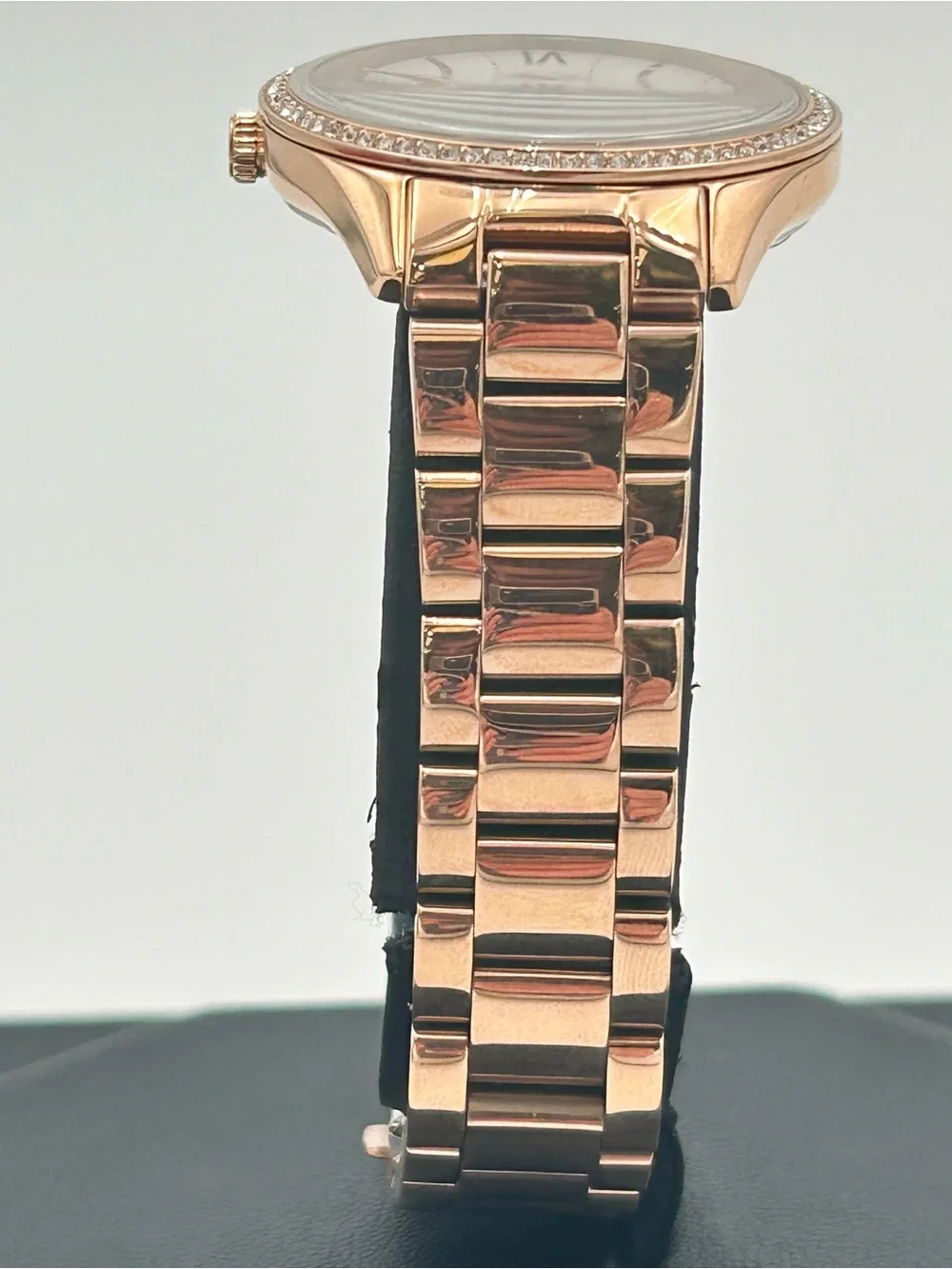 Michael Kors Rose Gold and White Crystal Accent Women's Watch